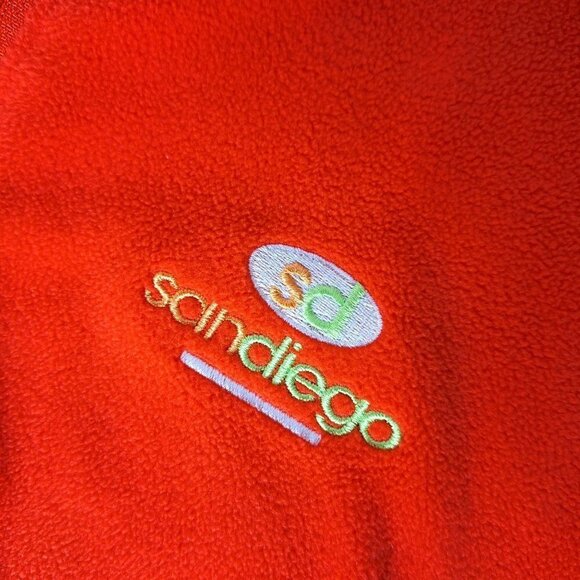 Columbia Women's Glacial Fleece Quarter Zip Orange Medium - Picture 4 of 7